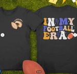 Personalised Baseball Softball Football In My Era Shirt with Text Birthday Gift for Sports Lover