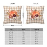 Gepersonaliseerde pompoen kussenhoes met naam verjaardag Home Decor Gift voor familie