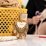 Personalised Removable Wooden Counting Number Stitch Markers Charm with Engraved Name and Holder Birthday Gift for Crochet Knitting Lovers