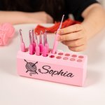 Portauncinetti multicolore personalizzato con nome a 17 fori con cassetto estraibile regalo per festa della mamma per donne