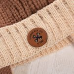 Personalized Handmade with Love Leather Button Set of 10 Clothing Hat Labels with Engraved Name Birthday Gift for Knitting Crocheting Lovers