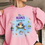 Personalizzato Questa nonna mamma appartiene a 1-7 Tartarughe Carino Felpa Compleanno Regalo di famiglia per bambino Mamma