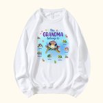Personalizzato Questa nonna mamma appartiene a 1-7 Tartarughe Carino Felpa Compleanno Regalo di famiglia per bambino Mamma