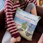 Personalisierte Liebe Sie paar Strand Urlaub Insel Landschaft Überwurf Kissenbezug Valentinstag Geschenk Sofa Dekor