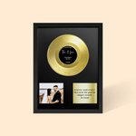 Cadre de Décoration Commémoratif Style Disque Vinyle Personnalisé Cadeau d'Anniversaire Mariage