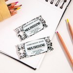 Personalised Glitter Pencil Crayon Notebook Tumbler Name Plate Lid Topper Accessories for Stanley Tumbler Teacher's Day Appreciation Gift for Teacher