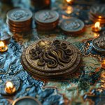 Personalisierter Cthulhu Würfel Spinner mit Namen Gravur Geburtstag Brettspiel RPG Rollen- und Tischspiel Gaming Party Geschenk für Cthulhu Fan