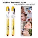 Personalisierte Glitter Medical Portable LED Pen Light mit Namen und Titel Wertschätzung Geburtstagsgeschenk für Arzt Krankenschwester medizinisches P