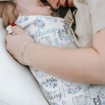 Spersonalizowany zestaw opasek na głowę dla niemowląt z imieniem i nazwiskiem Urodzinowy prezent na baby shower dla dziewczynki i chłopca