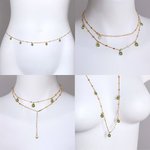 Personalised Dainty 1-6 Birthstones Waist Chain Necklace Bikini Accessory Birthday Beach Party Gift for Women