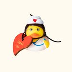 Canard en Caoutchouc Personnalisé avec Texte sur Étiquette en Bois Lot de 2 Jouets Style Médecin Infirmière Cadeau pour Étudiant en Médecine