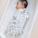 Spersonalizowany zestaw opasek na głowę dla niemowląt z imieniem i nazwiskiem Urodzinowy prezent na baby shower dla dziewczynki i chłopca