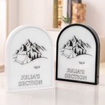 Personlig LED-nattlampa i akryl med text och tema för campingtält Heminredning Tillbehör till fritidsfordon Present till campingälskare