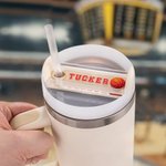 Etiqueta acrílica personalizada con el nombre del jugador de béisbol para el vaso Stanley Accesorio Regalo de cumpleaños para los amantes del deporte