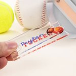 Etiqueta acrílica personalizada con el nombre del jugador de béisbol para el vaso Stanley Accesorio Regalo de cumpleaños para los amantes del deporte