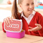 Personalized Cartoon Jungle Rabbit Dinosaur Animals Food Grade Lunch Box with Name Birthday Back to School Gift for Kids