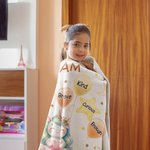 Gepersonaliseerde Schattige Leeuw Olifant Dier Zachte Deken met Naam en Positieve Affirmaties Verjaardag Baby Shower Gift voor Pasgeboren Kinderen