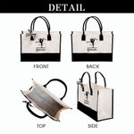 Personalised Dance Artistic Gymnastics Large Canvas Tote Bag with Name Birthday Gift for Women