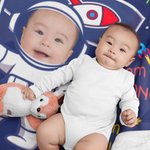 Personalized Cute Astronaut Galaxy Photo Name Throw Blanket with Positive Affirmations Phrase Birthday Baby Shower Back To School Gift for Kids