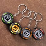 Personalisierte 3D Autoreifen Schlüsselanhänger mit Text Auto Dekoration Geburtstag Geschenk für Männer