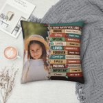 Funda de Almohada Personalizada con Foto y Nombre 