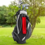 Personlig flerfärgad våfflad monogram trefaldig golfhandduk med broderad och hängande klämma bärbara golftillbehör sportgåva för golfare