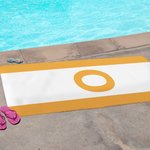 Personalizada Inicial Super Absorbente Secado Rápido Suave Rayas Toalla de Playa Viaje Esencial Verano Fiesta Cumpleaños Regalo para la Familia Amigo