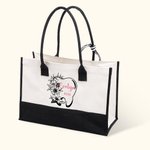 Personalisierte Dental Elemente große Canvas Tragetasche mit Namen Geburtstag Geschenk für Dental Worker Student