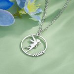 Personalizado Dainty Hada Minimalista Nombre Collar Cumpleaños Ánimo Regalo para Peter Pan Lover Chica Mujeres