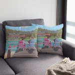 Personalized Love You Turn Back The Clock Sunrise Summer Holiday  Throw Pillow Cover Valentine's Day Gift Home Decoration
