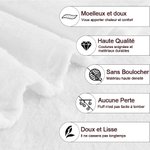 Couverture Douce Personnalisée avec Nom et Photo d'Animal de Compagnie Cadeau d'Anniversaire pour Amoureux de Chien Chat