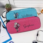 Personalised Birth Flower Bouquet Bow Stethoscope Case with Mesh Pockets and Name Birthday Nurse Graduation Gift Nurse Doctor Medical Staff