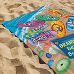 Personalisierte Grandma's Beach Buddies Hausschuhe Super saugfähige schnell trocknende weiche Strandtuch mit Namen Reisen wesentliche Geburtstagsgeschenk für Mama Oma
