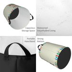 Personalized Doodle Pencil Apple Letter Large Capacity Waterproof Laundry Storage Basket with Handle Back to School Appreciation Gift for Teacher