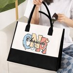 Personalized Medical Elements Tote Bag with Name and Title Birthday Back to School Gift for Nurse Doctor