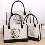 Personalisierte Dental Elemente große Canvas Tragetasche mit Namen Geburtstag Geschenk für Dental Worker Student