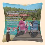 Personalized Love You Turn Back The Clock Sunrise Summer Holiday  Throw Pillow Cover Valentine's Day Gift Home Decoration