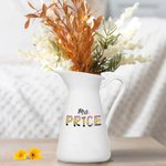 Personalisierte bunte Bleistift-inspirierte Fun Letter Keramik Blumenvase Indoor Outdoor Dekor Anerkennung zurück zu Schule Geschenk für Lehrer