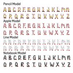 Personalized Doodle Pencil Apple Letter Large Capacity Waterproof Laundry Storage Basket with Handle Back to School Appreciation Gift for Teacher