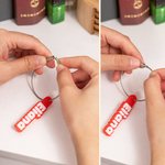 Personalized Multicolour 3D Printed Tumbler Name Tag Charm with Stainless Steel Loop Tumbler Accessories Gift for Family Friends