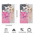 Personalised Cartoon Medical Tools Hanging Clipboard with Low Profile Clip Graduation Appreciation Gift for Nurse Doctor Medical Student
