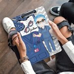 Personalised Cartoon Medical Tools Hanging Clipboard with Low Profile Clip Graduation Appreciation Gift for Nurse Doctor Medical Student