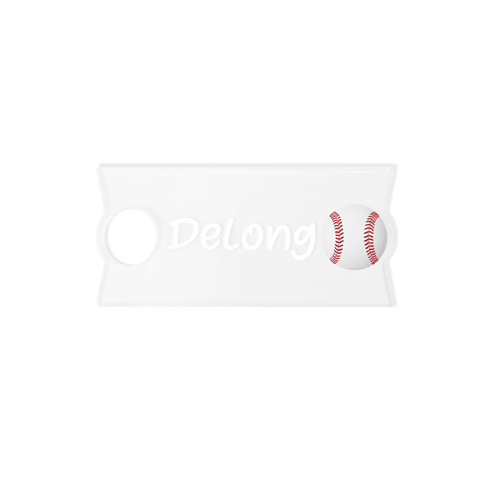 Personalized Acrylic Football Baseball Name Plate Tag for Stanley Tumbler Accessory Birthday Gift for Sports Lovers