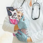 Personalised Cartoon Medical Tools Hanging Clipboard with Low Profile Clip Graduation Appreciation Gift for Nurse Doctor Medical Student