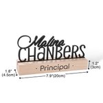 Personalised Wooden Name Sign Desk Nameplate Office Decor Back to School Appreciation Gift for Teacher Principal