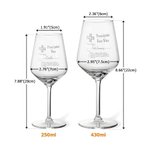 Verre à vin et sous-verre en ardoise avec nom gravé personnalisé Cadeau d'anniversaire pour amateur de vin