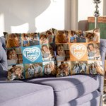 Couvre oreiller personnalisé Family Will Always Be Connected Heart Photo Collage Birthday Housewarming Gift for Family