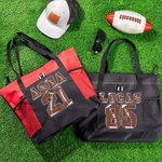Personalised Fashionable Football Style Large Tote Bag with Name Gift for Sports Lover