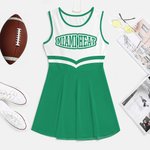Personalisierte Multicolor ärmellose Cheerleader Uniform Kleid mit Team Name Sport Veranstaltung Cheer Zubehör Geschenk für Mädchen