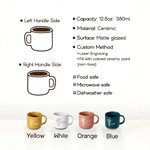 Personalized Engraved Birth Flower Bouquet Ceramic Mug with Name Birthday Gift for Women